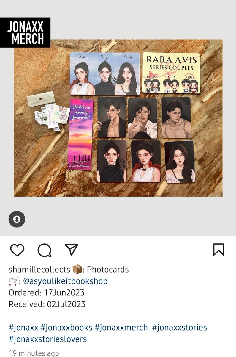 aesbookshop22's tweet photo. Thank you 🫶 @shamillecollects for trusting 🥰
We appreciate your purchase and feedback! 🥰
#RaraAvis #Sage #Pietro #Raica #Real #Aeris #Erik #jsl #photocards #Jonaxxmerch #jsl #pc #papels #rtmv #siyf #actya https://t.co/WEmRUvV71c