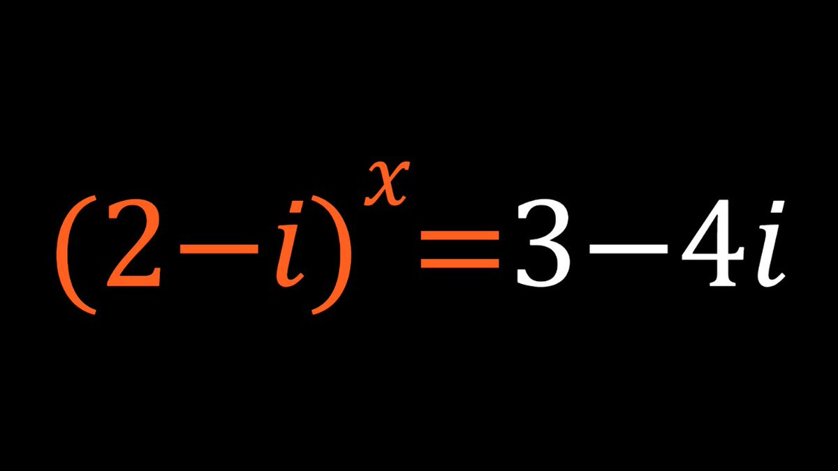 SyberMath's tweet photo. A Complex Exponential Equation with A Surprising Answer
#ChallengingMathProblems #ExponentialEquations #ComplexNumbersvia @YouTube @Apple @Desmos @NotabilityApp @googledocs @canva
https://t.co/z4iH3gcPK7 https://t.co/9ubF6bRDJF