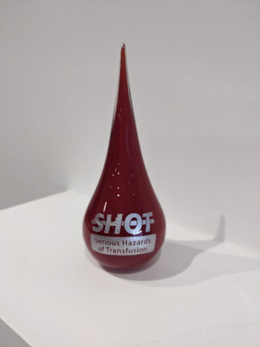 This year’s prize winners at the Annual SHOT Symposium all received a truly beautiful and unique glass blood drop!

What project will you submit for an abstract next year to win your own!?

#SHOTUK2023
<a href="/BathAquaGlass/">Bath Aqua Glass</a>