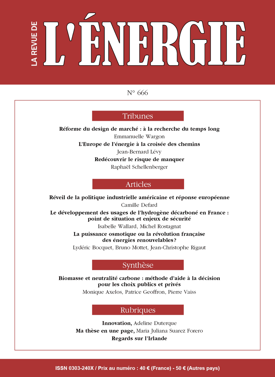 Le numéro 666 de la <a href="/RevuedelEnergie/">La Revue de l'Énergie</a> vient de paraître ! Abonnez-vous sur larevuedelenergie.com/s-abonner/