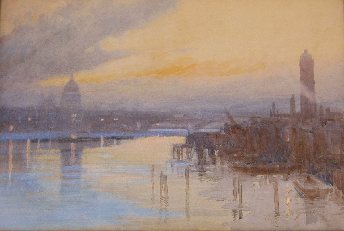 PaintingsLondon's tweet photo. 'Daybreak, St. Paul's' || Frederic Marlett Bell-Smith (1846-1923)
(Private collection) https://t.co/uc5YGbcW8g