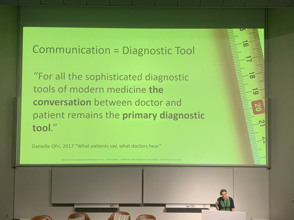 Kicking off day 2 of #SIDMUtrecht with @DrMaryDahm exploring communication and diagnosis 👍