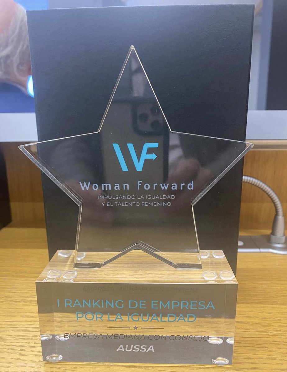 El pasado 30/06📅 recibimos en @AUSSA_Parking un reconocimeinto en el I Ranking de empresas por la #igualdad ocupando el puesto 28 en el ranking de las 50 primeras empresas de España 👍🏼
