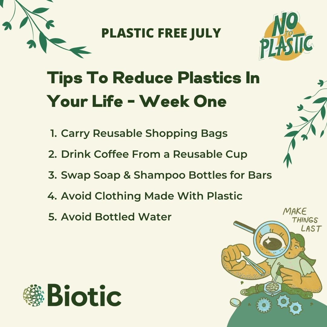 bio_circular's tweet photo. Throughout July, we will share weekly doable tips to reduce plastics in your life #PlasticFreeJuly

Why reduce plastics?
BPA/BPS/BFAS chemicals in plastics disrupt our hormonal system which affects our sleep and behavior, and harms our health in many ways. https://t.co/HjvWoEGTSO