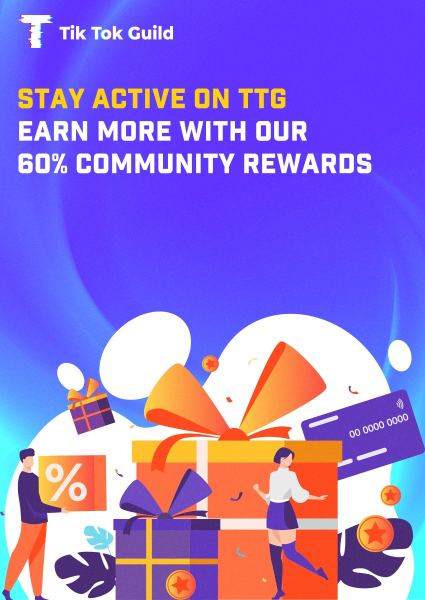 TiktokGuild_'s tweet photo. 60% TTT dedicated for community rewards. The more you engage on TTG, the more you earn! 

#TTG #TTT #TikTok #Watch2Earn #Create2Earn #web3 #blockchain https://t.co/DZsLuYWFW6