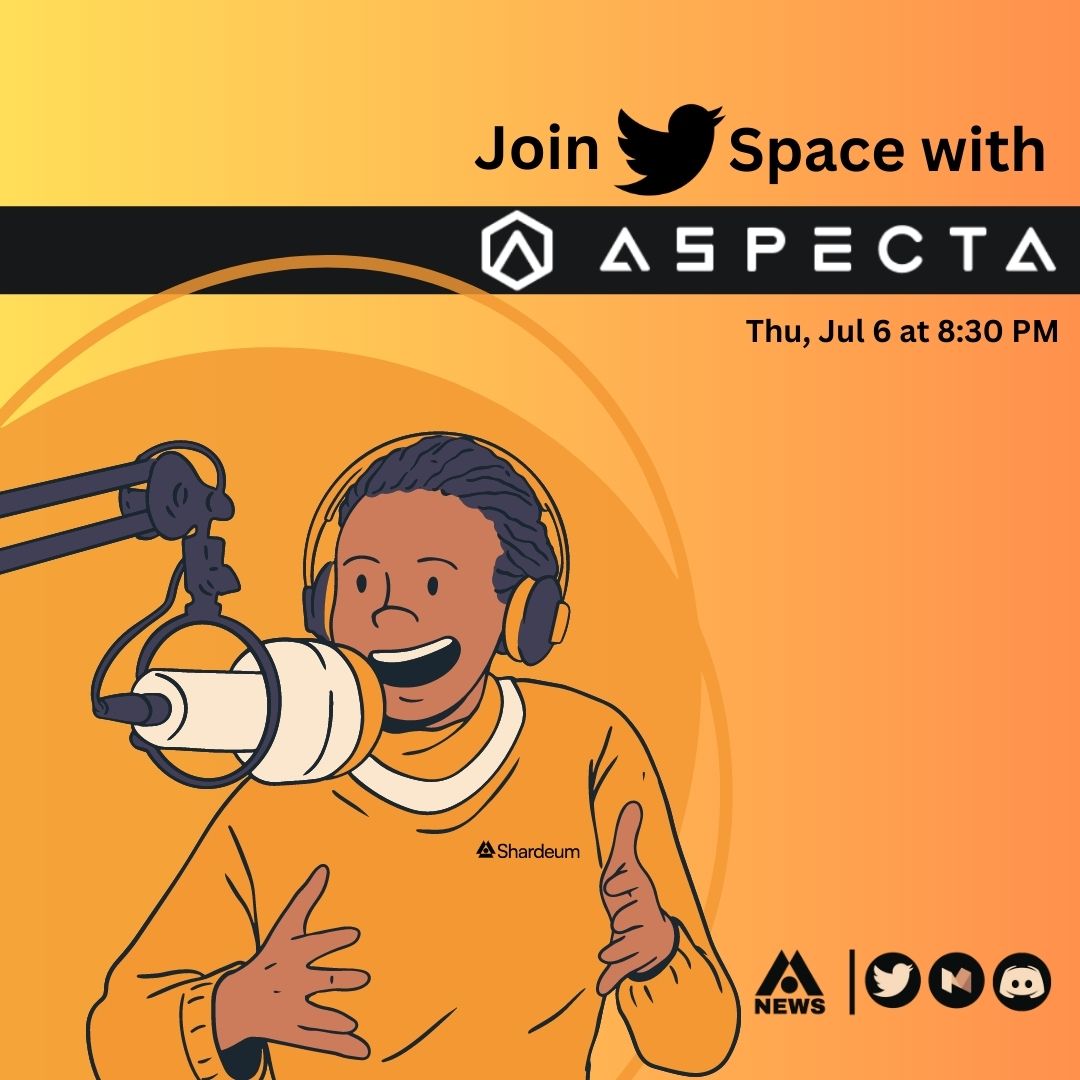 wombshell's tweet photo. Hey #shardians   
Participate in this captivating Twitter space session featuring @jackdrift4m, where you'll gain invaluable insights into Aspecta ID and its seamless incorporation with Shardeum.

👉https://t.co/gyWGNf1OSA

 #shardeum #shardeumnews #shardeumchain #SHM #AspectaID https://t.co/MB5qTmxIp2