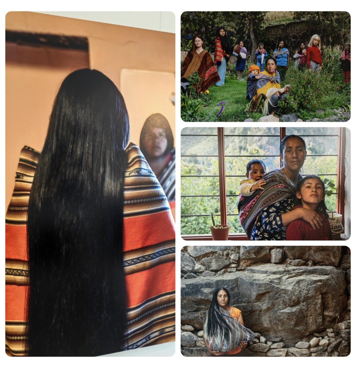 LatAmTravelist's tweet photo. The Embassy of Peru in London is showing Ha/eirlooms, an exhibition by photographer Leslie Osterling that shows the #Ollantaytambo weavers from Huayronccoyoc Pampa in #Cusco's Sacred Valley who weave their hair for a wig-making social enterprise.

Info: https://t.co/o0dPptvSS2 https://t.co/r8vKZ3Ejnm