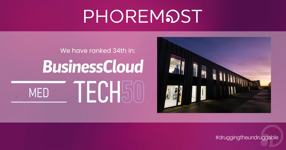HowardGroupUK's tweet photo. Congratulations to @UnityCampusCam-based @PhoreMostLtd for being ranked in @BCloudUK’s #MedTech50 - a roundup of the UK’s most innovative #tech companies helping to diagnose and treat existing conditions.
#Cambridge #DrugDiscovery #Therapeutics https://t.co/YD4FVccUlg
