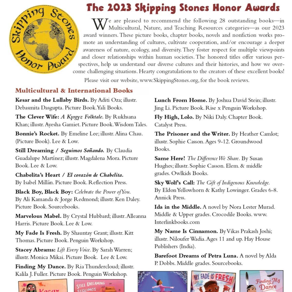 HayHouseIndia's tweet photo. We are extremely pleased to inform that our book, My Name is Cinnamon has been selected in Skipping Stones Honour Awards 2023.
Have you grabbed your copy yet?
#hayhouseindia #mynameiscinnamon #vikasprakashjoshi #youngadultbooks #yabooks #selfintrospection #skippingstones https://t.co/VdlIFbFl2H