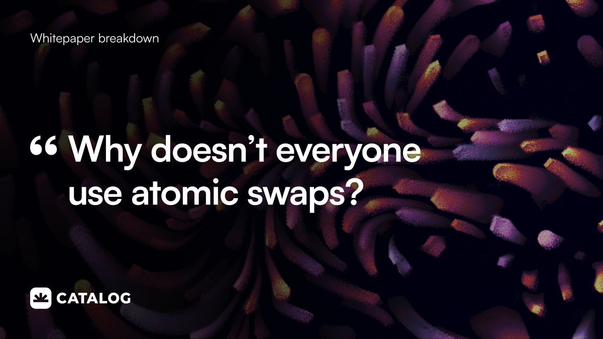 Like every cross-chain solution, atomic swaps have their trade-offs. But with the right missing pieces, they can provide an experience that is as good as (and safer than) other approaches.
