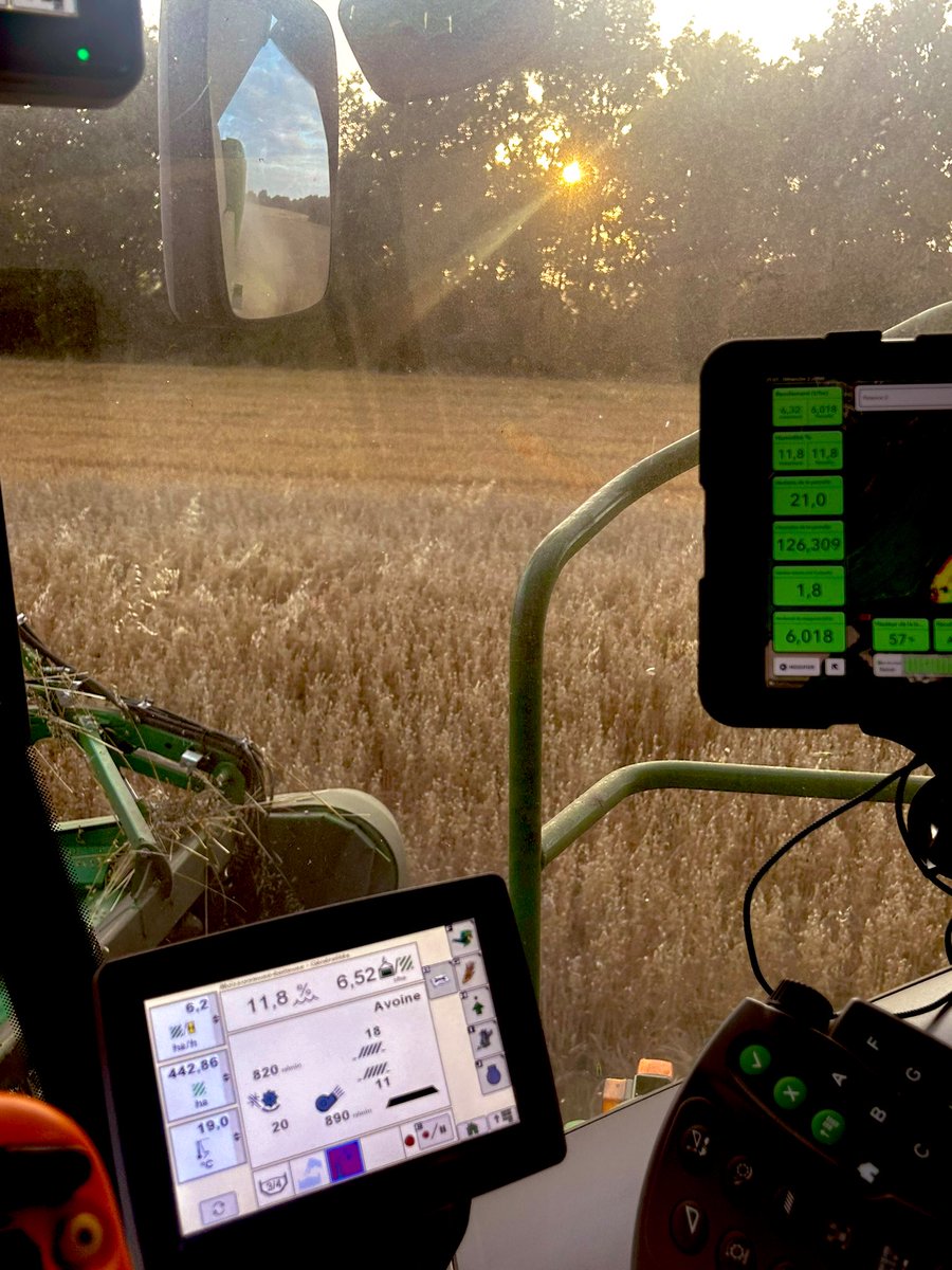 Récolte de l’avoine d’hiver <a href="/ragtseedsuk/">RAGT Seeds UK</a> Black Harras. Rien en intrant et ça crache toujours. Et très bon précédent! <a href="/JohnDeere/">John Deere USA</a> <a href="/FieldViewFrance/">FieldView France</a>