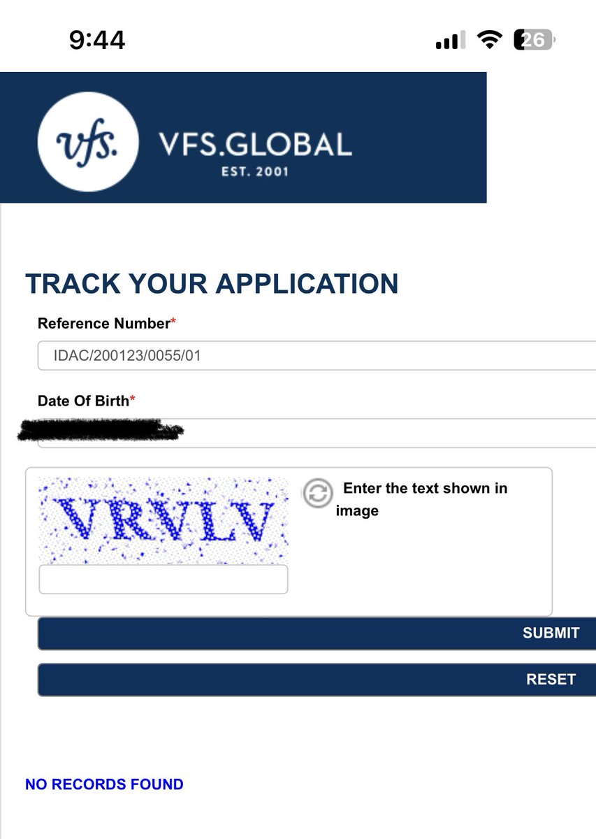 simonsingh0911's tweet photo. These are the tracking details from yesterday and today morning. It shows no record found today. Where did my original documents go missing in one night? How can they erase my data like that? @VFSGlobal @DrSJaishankar @ItalyinIndia @vfsglobalcare https://t.co/xnxI5Arbw0
