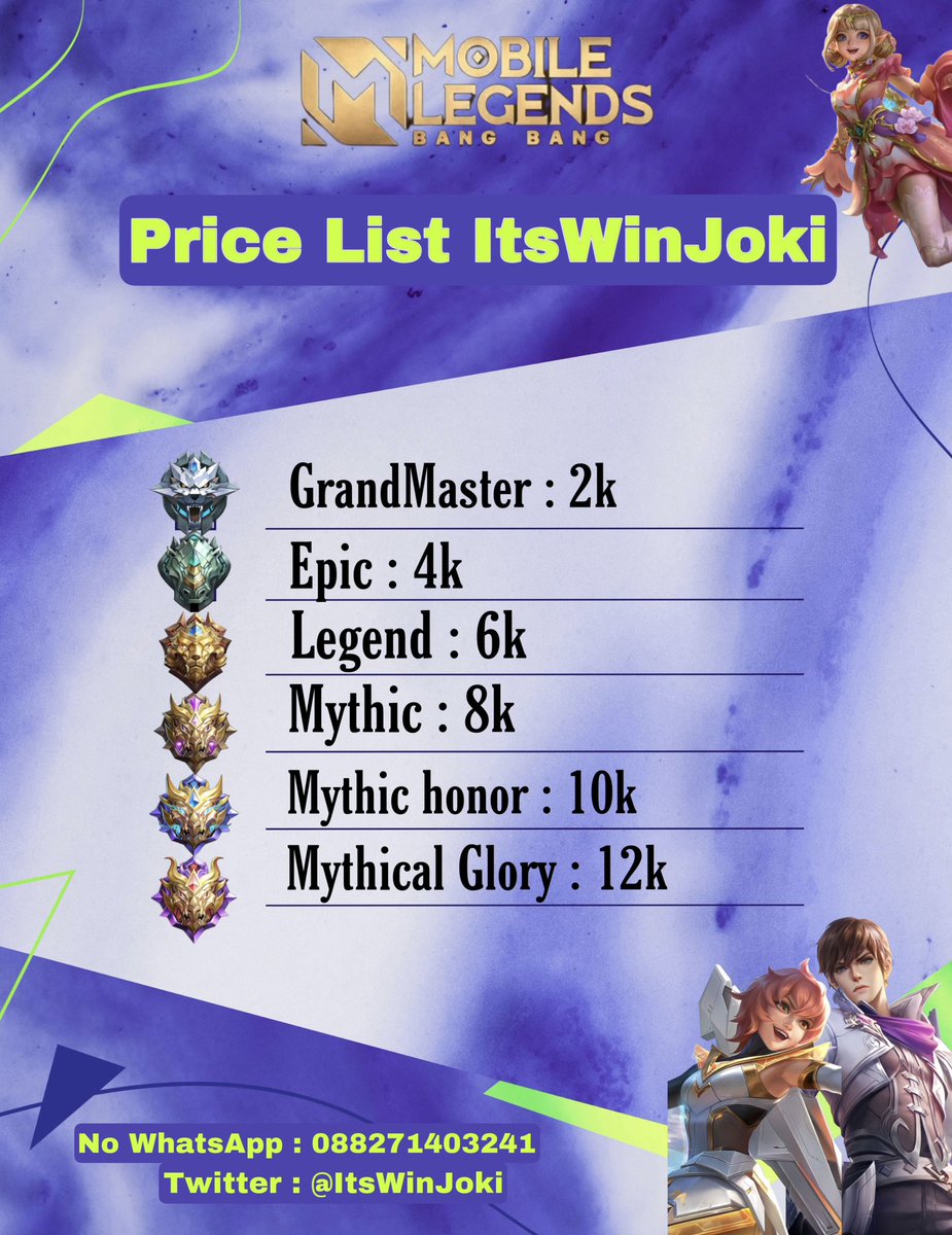 Joki ML Murah (FASTRESP WA) tweet media