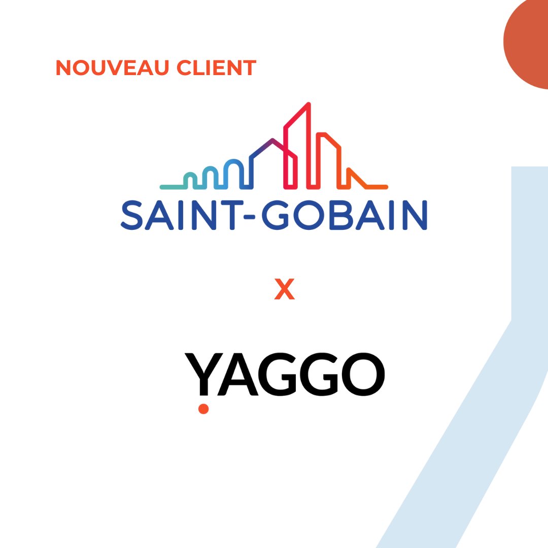[Nouveau client]

Et pas n'importe lequel.
Les équipes de Saint-Gobain, leader mondial sur les marchés de l'habitat, fait appel à YAGGO pour proposer la meilleure expérience à leurs candidats en alternance.

On a hâte de se mettre au travail !
#recrutement #alternance