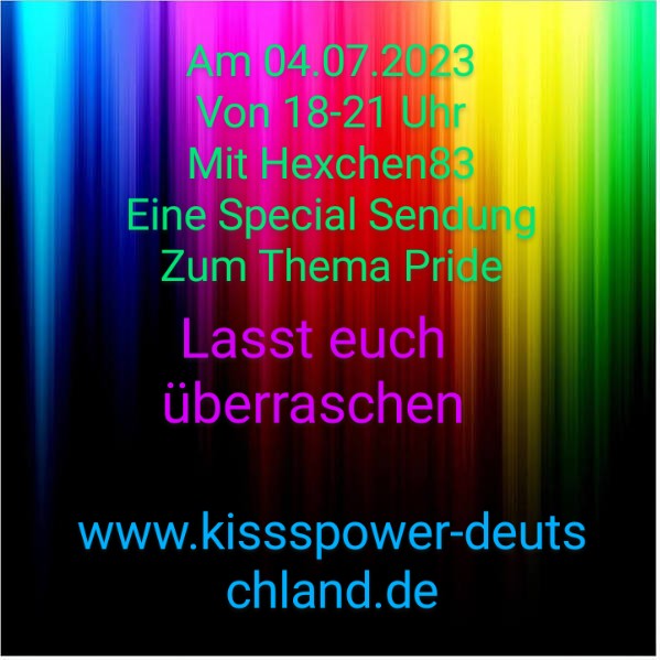 spin.de/chat/open?name… <--— hier geht es zu uns in den Gruppenraum
laut.fm/kissspower <-----hier geht es zum Player
kissspower-deutschland.de/start.php <--— hier geht es zu unserer HP