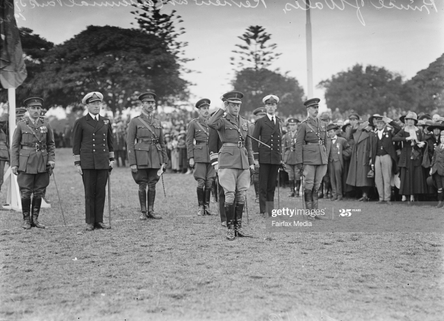MHS_NSW's tweet photo. Prince Edward, Prince of Wales, attends a military review in Centennial Park, Sydney, on 23 March 1920 during his tour of Australia. He succeeded to the throne as King Edward VIII on 20 January 1936 and abdicated on 11 December 1936.

#Sydney #NSW #nswpol #history #RoyalFamily https://t.co/OR2GoB8GCO