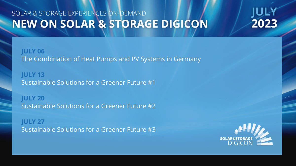 Solar & Storage DigiCon powered by JF4S & IBESA tweet media