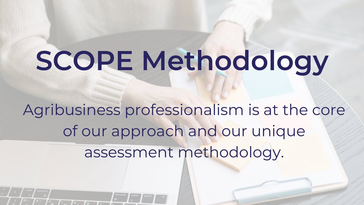 How do we know what aspects of #agribusiness professionalism are most important to measure? 📋 They're all part of our #methodology! Using many different sources, we figured out the most important things for an agribusiness to succeed! Read more here 👉 scopeinsight.com/get-to-know-us…