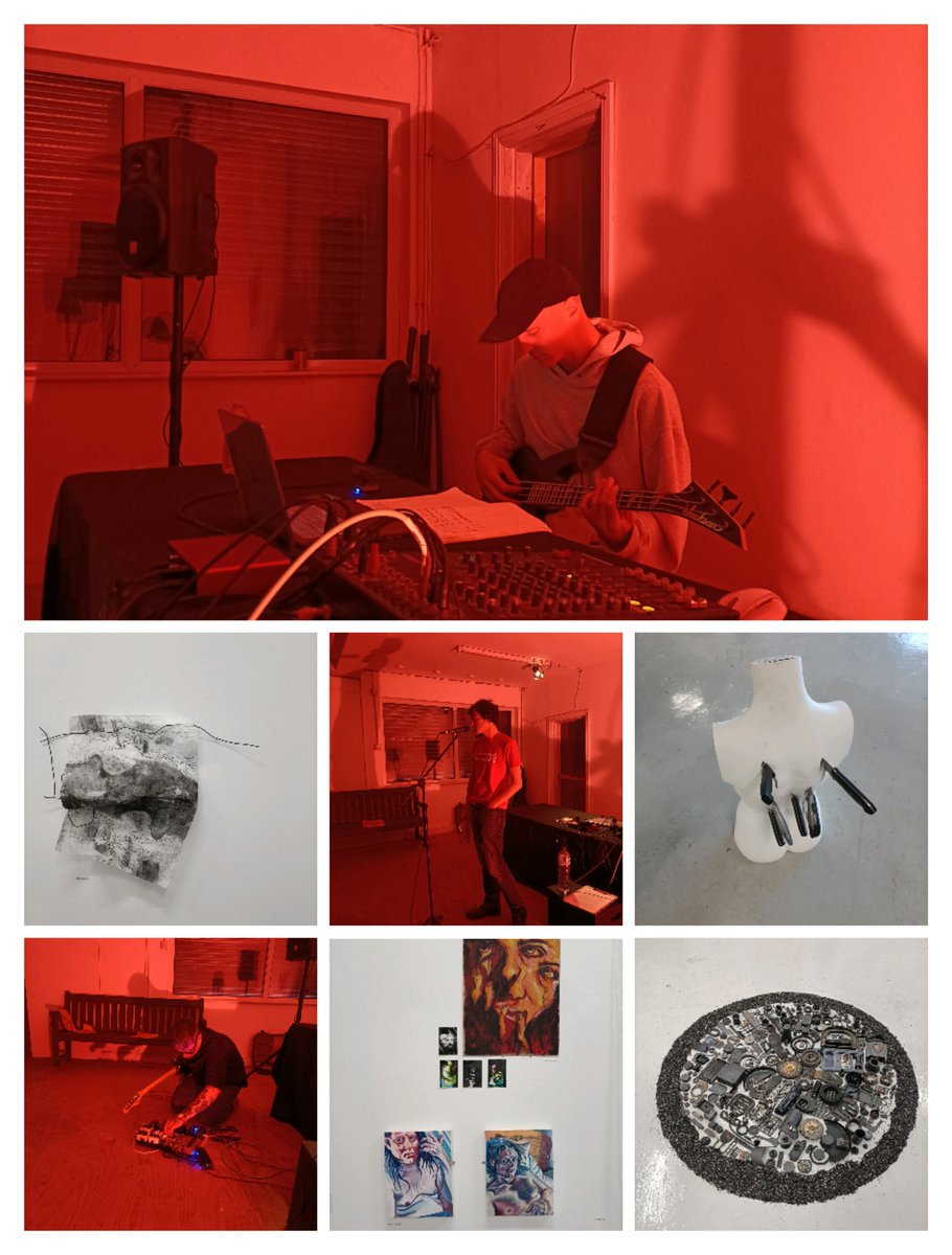 IndustrialCoas1's tweet photo. Great night @aux_project 

Wonderful performances from

@FlorianTMZeisig 
@MarkDEverything 
@StuHennigan 

Exhibition opens Thursday at the Aux, including work from @LucyHardArt https://t.co/usV7eMeFUv
