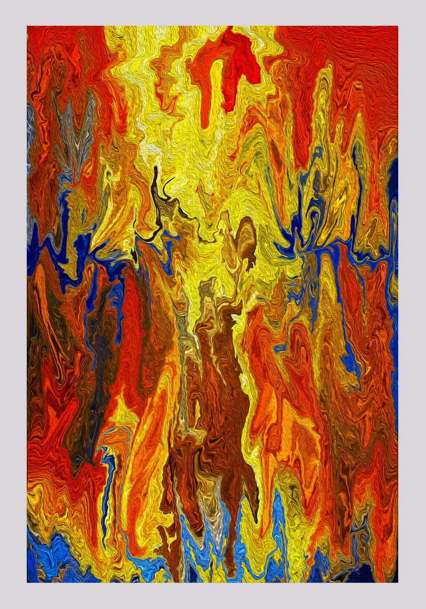 AlittleNFT's tweet photo. Ardenti Caelo
(burning sky)

celestial flames dance  
in fiery heavens above  
burning passion glows

digital art created In Adobe Suite
🔗⬇️ https://t.co/9kQDb8poMv