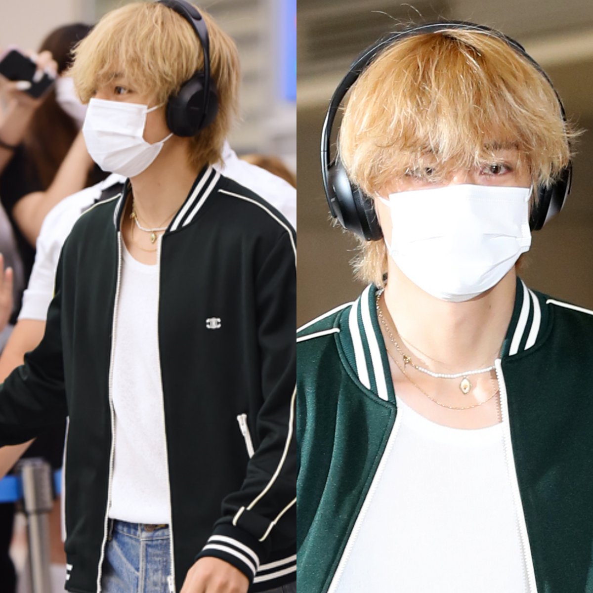 viraltakes's tweet photo. Taehyung is back to South Korea after his CELINE schedule in Paris. https://t.co/vjo5C55gWW
