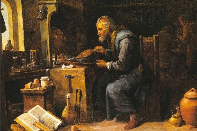 PhilosophizeItt's tweet photo. 19/To sum-up, Al-Chemy is branch of human knowledge that encompass multiple fields, is esoteric, has a quite hidden legacy and most importantly is all going parallel along common knowledge &amp; experience still unknown to many.
#Hermeticism
#PhilosopherStone
#Transmutation https://t.co/pn3O3pvJJK