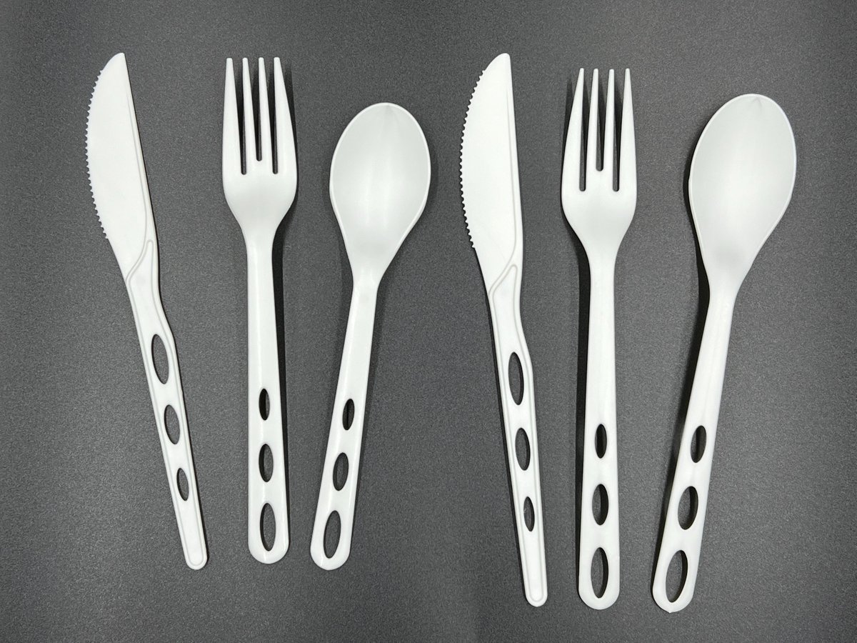 naturecutlery's tweet photo. New arrival, SY-08 and SY-09 series of CPLA cutlery, with a three-point water drop design on the handle. long size and low weight reduced the product price and ensured high quality. https://t.co/hqUiBNrXxb