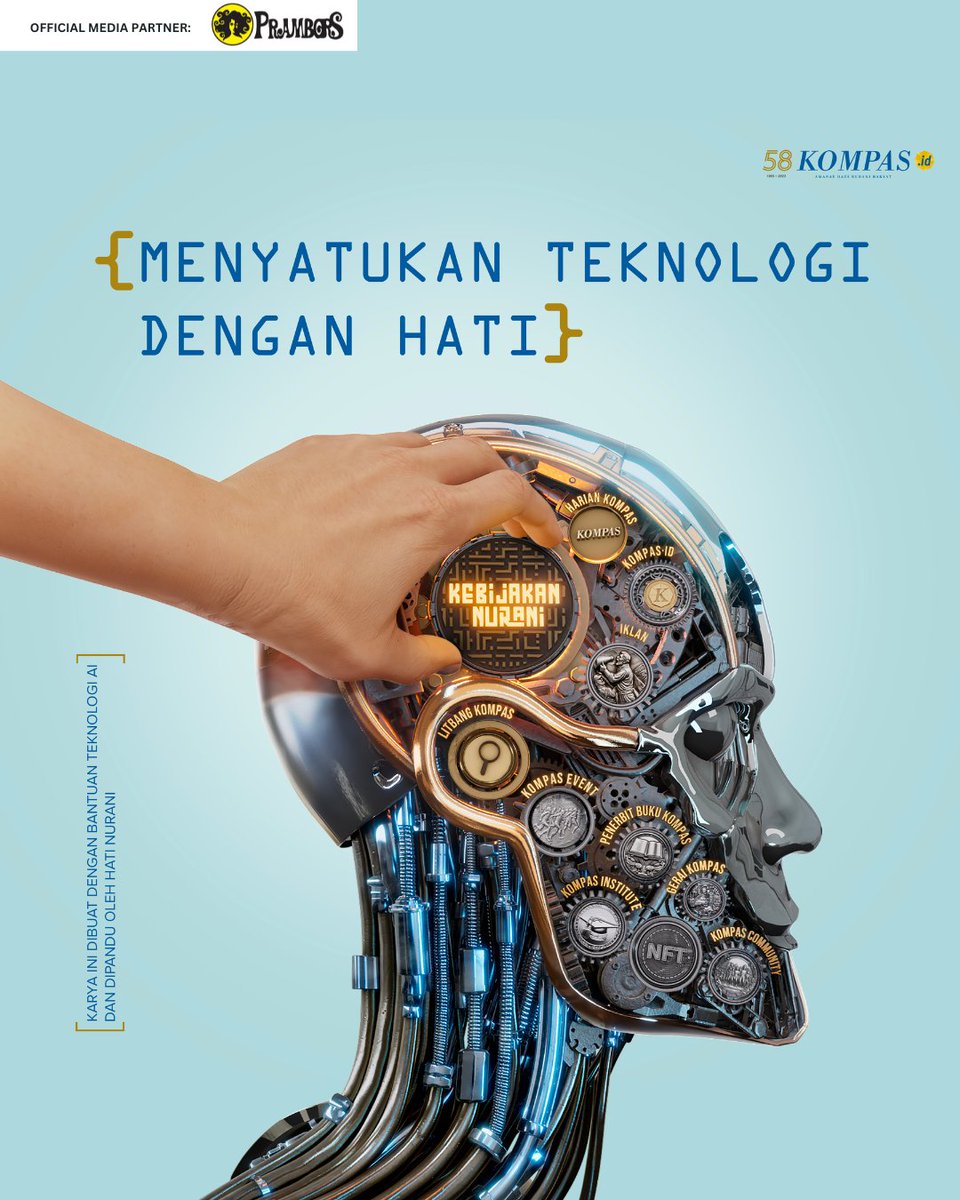 Prambors's tweet photo. Melalui teknologi, perluas potensi untuk mengukir prestasi dengan dipandu oleh hati nurani.
58 Tahun Kompas berinovasi, menyatukan Teknologi dengan Hati.
#MenjadiLebih #Kompas58 https://t.co/NaLyCzqrHs