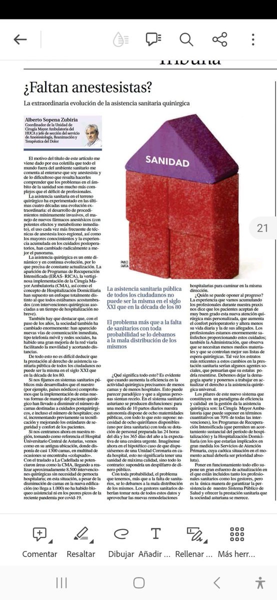 La importancia de la buena gestión de los recursos en los Servicios de Anestesia