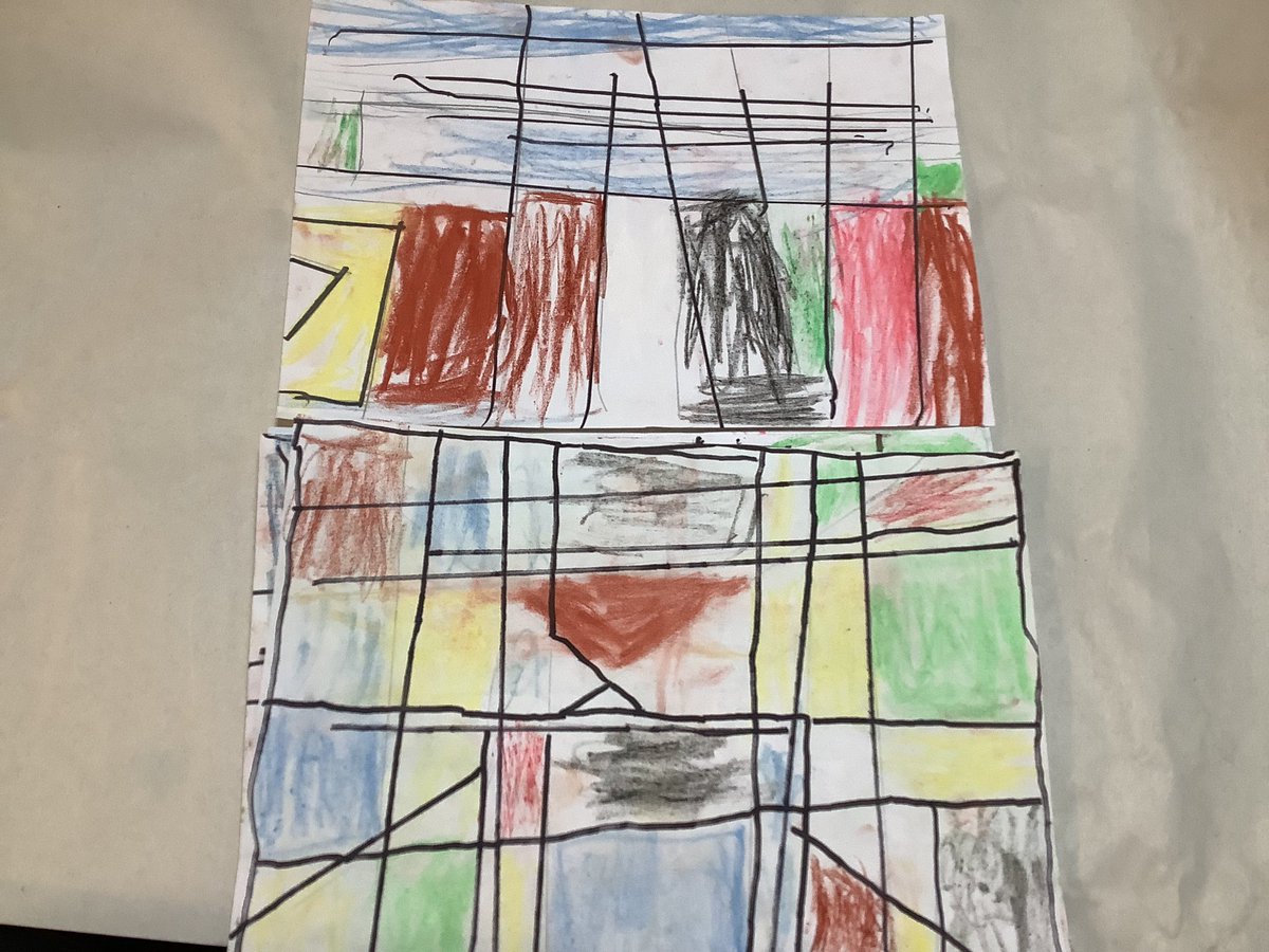 MBinns_StAnnes's tweet photo. We have continued to learn about the work of Piet Mondrian. We looked at the style he developed known as ‘neoplasticism’. This minimalistic style uses simple lines, right angles and blocks of primary colours. @StAnnes_EHS https://t.co/KG9wG0CWC3