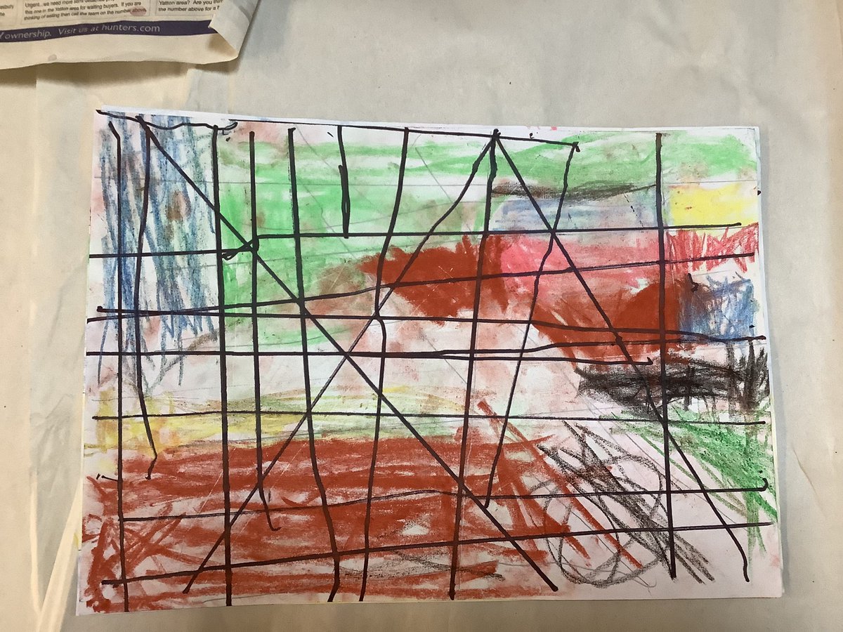 MBinns_StAnnes's tweet photo. We have continued to learn about the work of Piet Mondrian. We looked at the style he developed known as ‘neoplasticism’. This minimalistic style uses simple lines, right angles and blocks of primary colours. @StAnnes_EHS https://t.co/KG9wG0CWC3