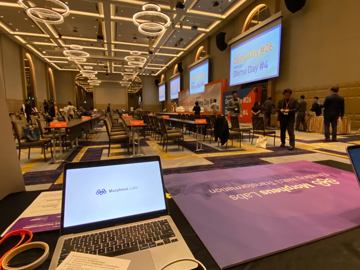 morpheuslabs_io's tweet photo. Happening live 🎥 from #Taipei at the #AppWorks demo day #26 - Showcasing cutting edge #AI, #web3, and Southeast Asia #startups.

#MorpheusLabs is honoured to be one of the #Featured shortlisted accelerator finalist. Our #CEO, @PeiHanChuang was presenting to the honoured attendees includes #VCs, #blockchain, #AI & associated stakeholders

A huge shoutout 📢 to @AppWorks for this opportunity. Growing the #community together as one