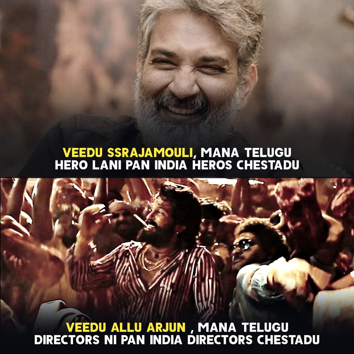 Hero (@man_manaaaa) on Twitter photo He is not a pan Indian hero by a director 🤫
They are Pan Indian directors by him
<a href="/alluarjun/">Allu Arjun</a>
#AlluArjun #Trivikram #AlluArjun𓃵
#AA22 He is not a pan Indian hero by a director 🤫
They are Pan Indian directors by him
<a href="/alluarjun/">Allu Arjun</a>
#AlluArjun #Trivikram #AlluArjun𓃵
#AA22