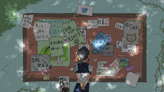 いっそここで初心に帰って、クリスタを導入し始めた頃のイラストでも置いてみよう2017～2018年のものである特に勉強せず描き続けるだけでも多少は上手くなる#イラスト 
