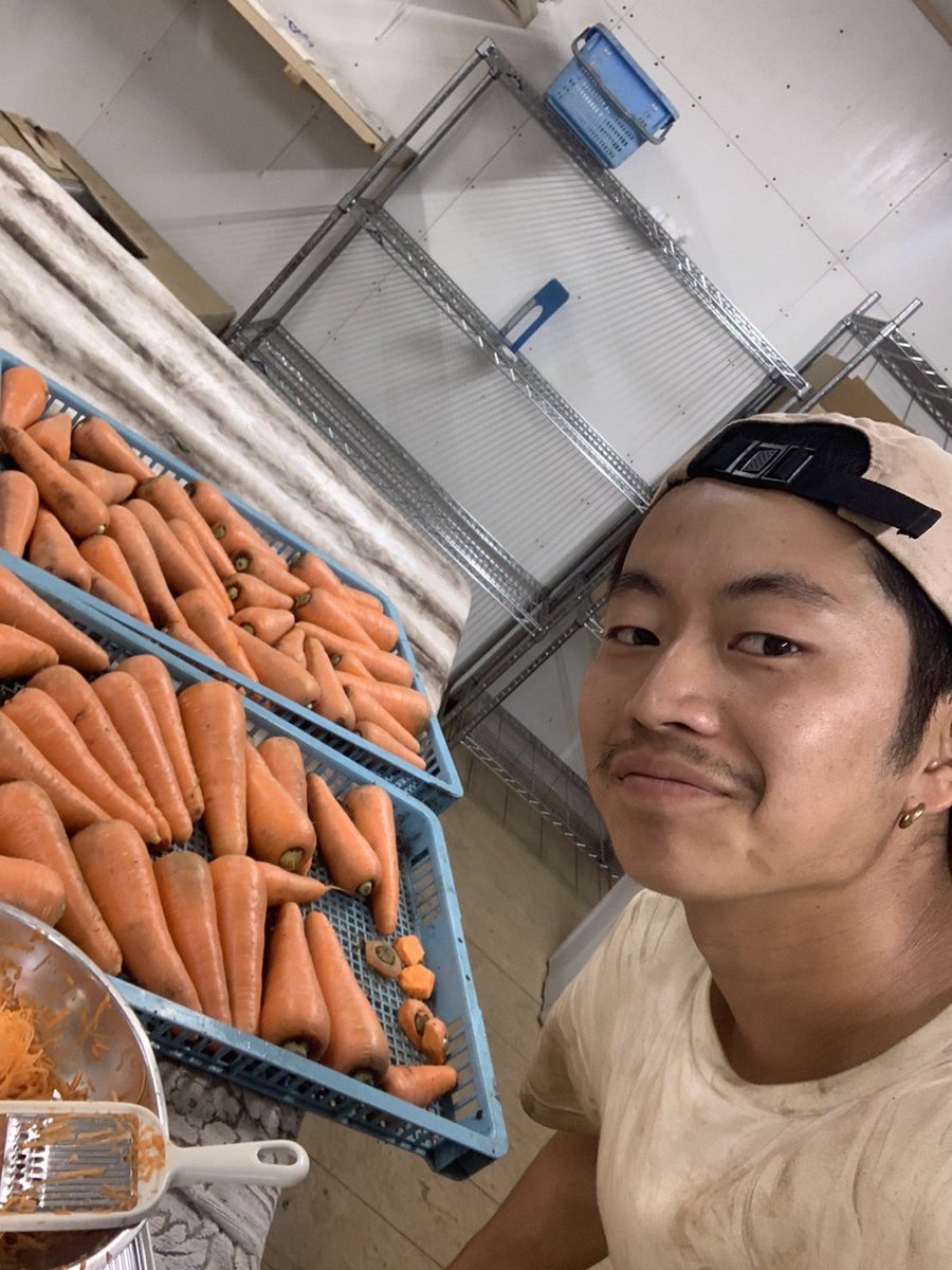 さあ！今日もにんじん準備しましたよー！！