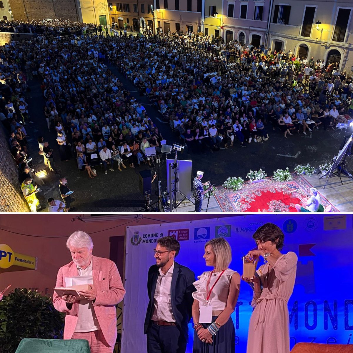 Barbieri_N's tweet photo. Ieri a Mondolfo un fiume di persone per #PaoloCrepet.
È stata una delle serate più belle di sempre!😍

#ComeunlibroallAperto 📕
#MondolfoMarotta https://t.co/9kIw8EPJmd