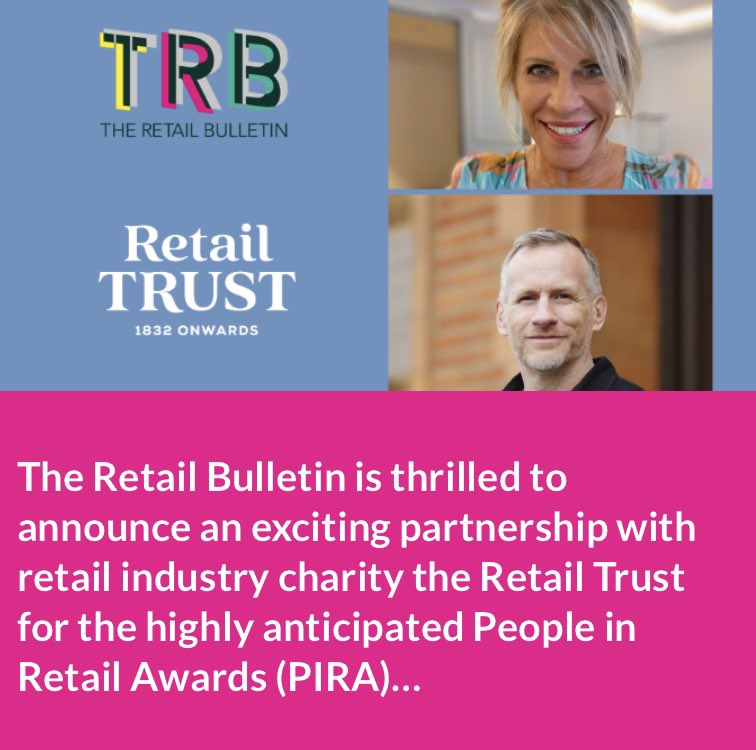 The Retail Bulletin (@retailbulletin) on Twitter photo 🎉 Exciting news! 🤝 We are thrilled to announce our partnership with <a href="/retail_trust/">Retail Trust</a>, the leading charity supporting the well-being and happiness of individuals in the retail industry. 💙
Have a Read👇
🔗 theretailbulletin.com/shopping-centr… <a href="/CBC90/">Chris Brook-Carter</a> 🎉 Exciting news! 🤝 We are thrilled to announce our partnership with <a href="/retail_trust/">Retail Trust</a>, the leading charity supporting the well-being and happiness of individuals in the retail industry. 💙
Have a Read👇
🔗 theretailbulletin.com/shopping-centr… <a href="/CBC90/">Chris Brook-Carter</a>