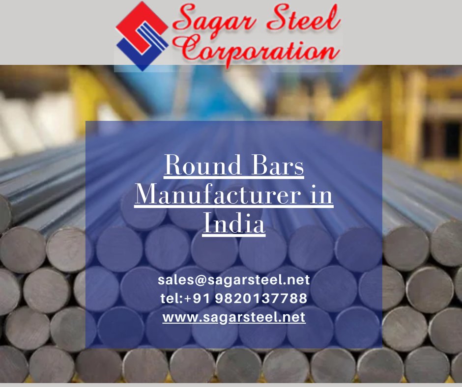 sagar_steel's tweet image. Premium Quality Round Bars Manufacturer in India
Sagar Steel Corporation is one of the leading Round Bars Manufacturers in Mumbai, India. 
Source:sagarsteel.net/round-bars-man…
#RoundBars #RoundBarsManufacturer #RoundBarsManufacturerinIndia