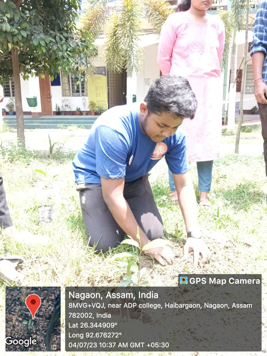 Jitendranath21's tweet photo. "Excited to be a part of the Van Mahotsav celebration organized by ADP College NSS unit! 🌳🌿 Joining hands for tree plantation and distribution program.
@_NSSIndia 
@CMOfficeAssam 
@DIPAKKU93471047 
@DrRanjanKrKaka1 
@nss_rdguwahati 
@YASMinistry 
@NisithPramanik https://t.co/He3t2GZkx4