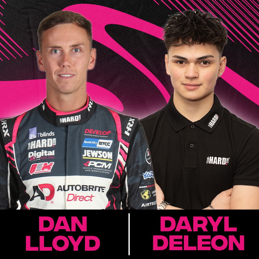 TeamHardRacing's tweet photo. Todays testing line up. 👊
Some familiar faces, one returning face @RacingHarrison and a test debut for our 2023 scholarship winner @_DarylDeLeon 🙌
Track opens shortly and we can wait to get out there!
#BTCC #TeamHARD #TyreTest https://t.co/59M2xWGb33
