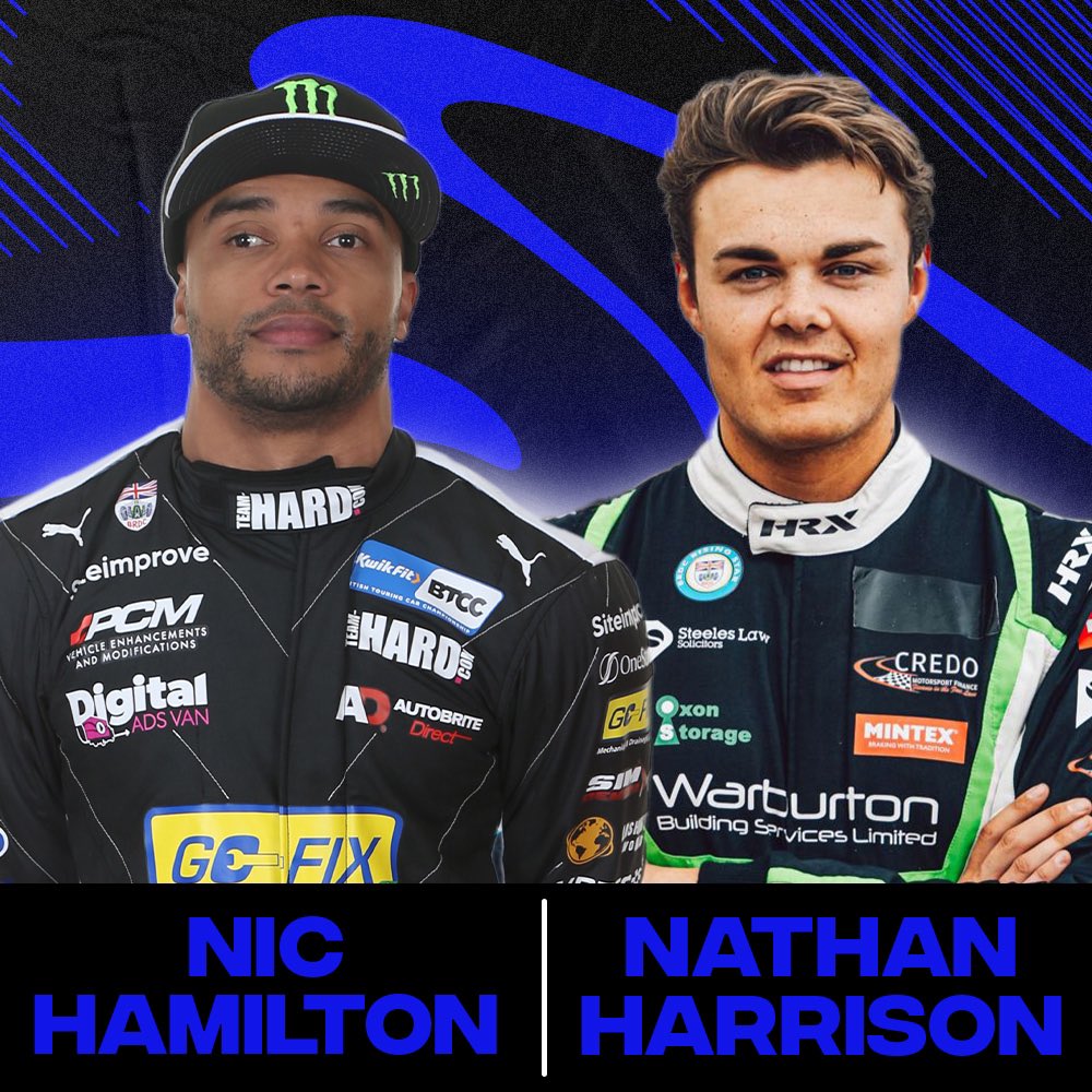 TeamHardRacing's tweet photo. Todays testing line up. 👊
Some familiar faces, one returning face @RacingHarrison and a test debut for our 2023 scholarship winner @_DarylDeLeon 🙌
Track opens shortly and we can wait to get out there!
#BTCC #TeamHARD #TyreTest https://t.co/59M2xWGb33