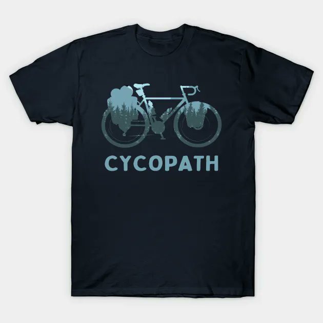 CYCOPATH T shirt for men 
@TeePublic 

teepublic.com/t-shirt/465681…
 #art #design #cyclist #ultracyclist #bikepacking #biketouring #bikelife
