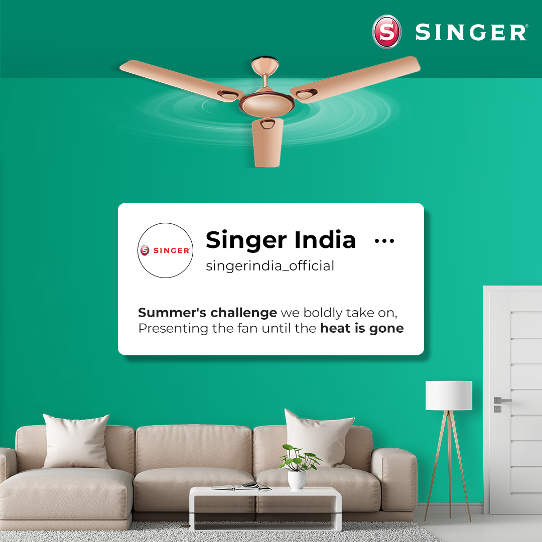 SingerIndialtd's tweet image. Summer turns into an adventure as fans face the heat with exceptional zeal, fanning the flames of excitement and creating memories.
.
.
.
.
.
#SingerIndia #MoreToLife #Fan #SummerHeat #Summer #Zeal #HeatGone #WorldNo1 #Singer