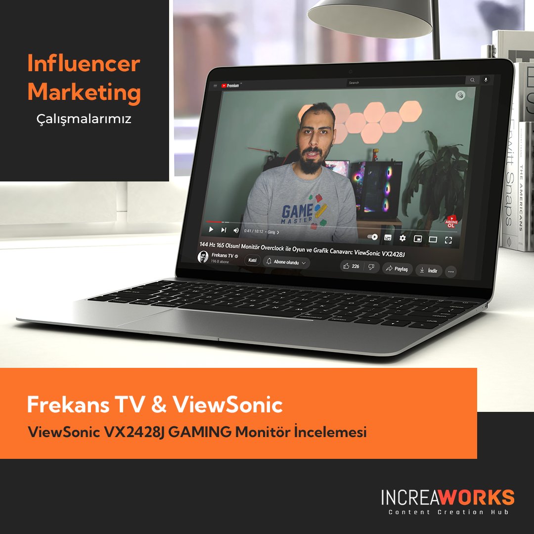 IncreaWorks (@increaworks) on Twitter photo Frekans TV & ViewSonic ile beraber yaptığımız iş birlikteliğinde ViewSonic VX2428J GAMING monitörü incelemesini gerçekleştirdik.
@dipfrekans @viewsonictr
#increaworks #influencermarketing #dijitalpazarlama Frekans TV & ViewSonic ile beraber yaptığımız iş birlikteliğinde ViewSonic VX2428J GAMING monitörü incelemesini gerçekleştirdik.
@dipfrekans @viewsonictr
#increaworks #influencermarketing #dijitalpazarlama