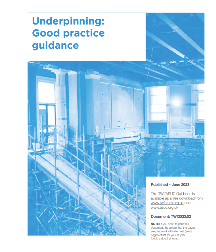 shire_uk's tweet photo. We are proud to advise that our Head of Major Projects recently collaborated with members from the Temporary Works Forum and the Association of Specialist Underpinning Contractors (ASUC) to produce Underpinning: Good practice guidance (TWf2023.02)

#underpinning  #majorprojects https://t.co/CjEJ9ypq9m