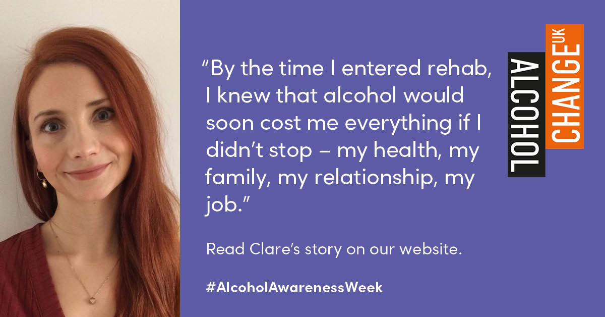 Read Clare’s story and why supporting people to address their alcohol use before there is a need for residential treatment would be far more beneficial for us all: alcoholchange.org.uk/story/clares-s… 

#AlcoholAwarenessWeek
