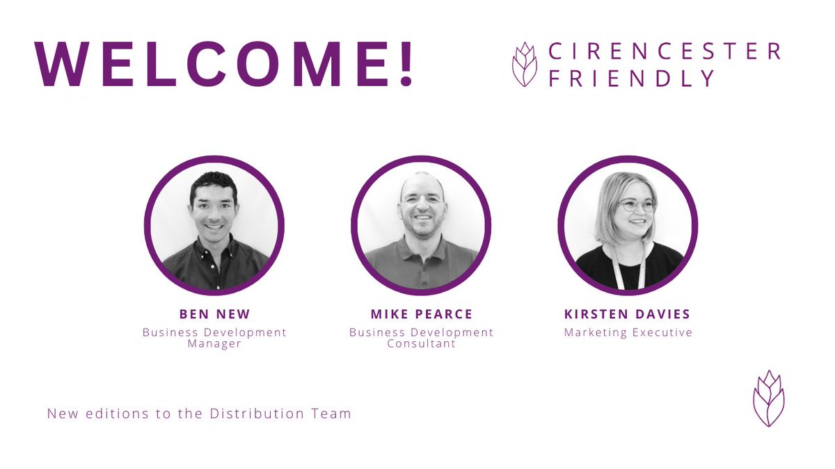 We are pleased to welcome new faces to our growing Distribution Team at Cirencester Friendly. Each individual brings their unique experience and vision to their roles, and we know they have lots to contribute to the business in the future. We are thrilled to have you on board!