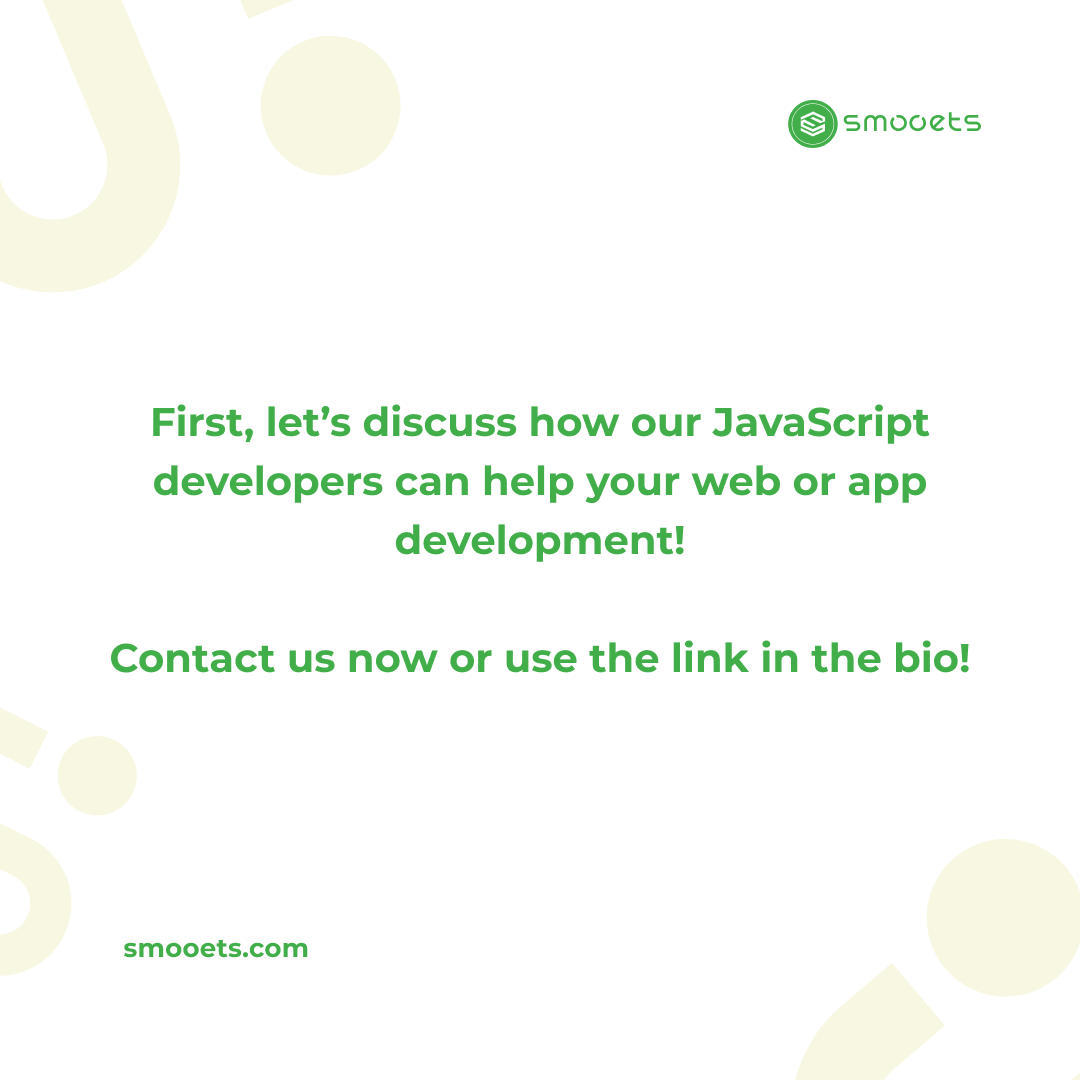 SMOOETS's tweet photo. We've talked a lot about JavaScript, but do you know how it can save costs in many software development projects?⁣
⁣
Here's why 👉👉⁣
⁣
---⁣
#smooets⁣
#programmer⁣
#outsourcing⁣
#itoutsourcing⁣
#javascript⁣
#javascriptdeveloper⁣
#programmerlife #softwaredevelopment https://t.co/9plITYbnkf