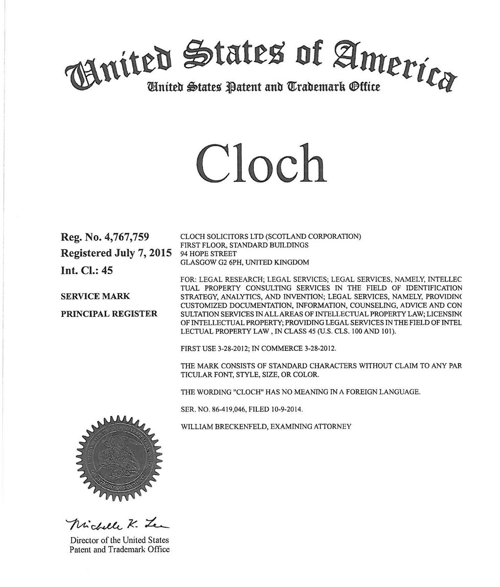 Cloch Solicitors (@clochsolicitors) on Twitter photo Happy Independence Day! Cloch celebrates over 11 years serving UK & US clients over the transatlantic expansion of their business & IP. Not forgetting 8 years ago the US Patent and Trademark Office declared our own "Cloch" brand a protected mark in the USA!
#usa #4thofjuly #cloch Happy Independence Day! Cloch celebrates over 11 years serving UK & US clients over the transatlantic expansion of their business & IP. Not forgetting 8 years ago the US Patent and Trademark Office declared our own "Cloch" brand a protected mark in the USA!
#usa #4thofjuly #cloch