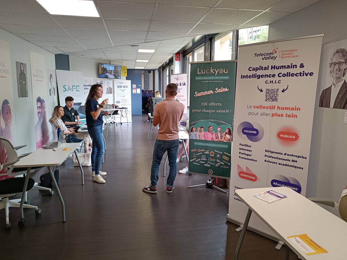 TelecomValley's tweet image. C&apos;est parti pour la première édition de l&apos;#AzurTechSummer sur les tendances et usages du #numerique à @SKEMA_BS pour 2 jours de conférences, ateliers et networking